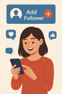 Socail Media Following, Add, Following