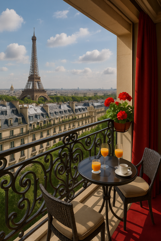 Paris, Hotel Athenee, Paris rooftops, birthday treat