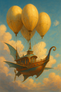 dreamy airships, lighter than air dreams