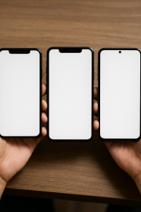 three mobiles, different mobiles, mobiles for different needs,