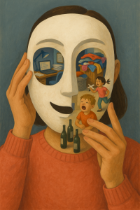 masking truth, the reality behind social media, social media curated images,