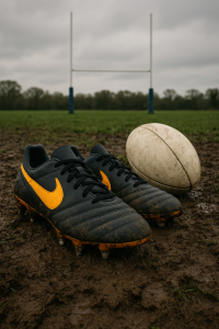 rugby boots, rugby ball, start of rugby season