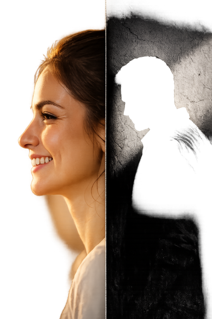 Online profile hiding a deceptive identity