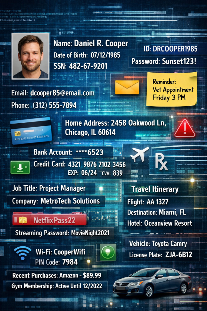 Private information exposed online