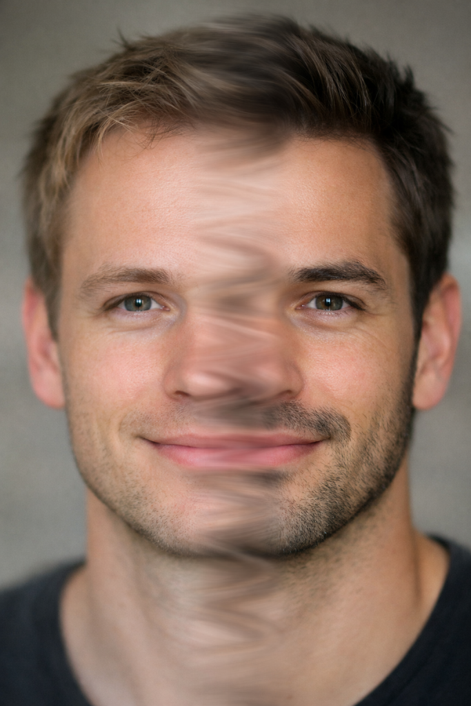 face being made by AI tools