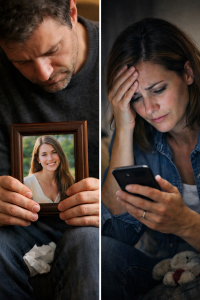 Contrasting grief of losing a friend or family member with grief from a child lost due to online platforms